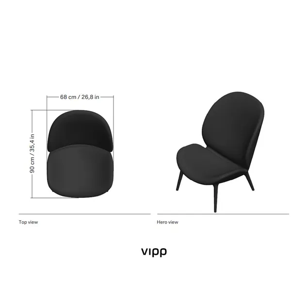 Lodge Loungestol Mörk Ek / Curly 09 Off-White