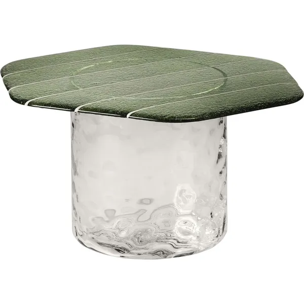 Striche Coffee Table Mint Green / Transparent