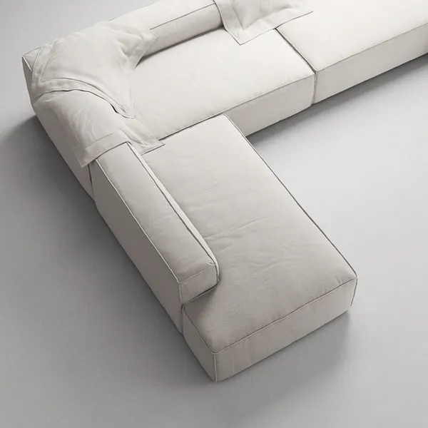 Grand 5-Paikkainen Sohva divaani Vasen Moon White