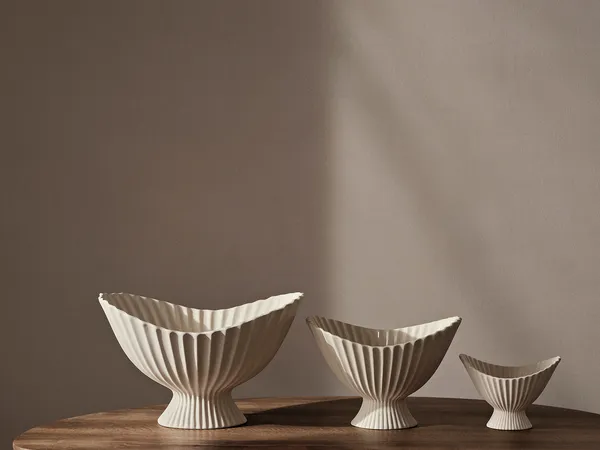Fountain Centrepiece Kulho 28 cm Luonnonvalkoinen