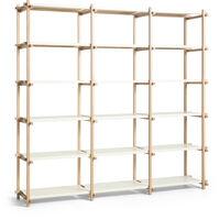 Woody Shelving 2.0 High Soaped Oak / Almond White