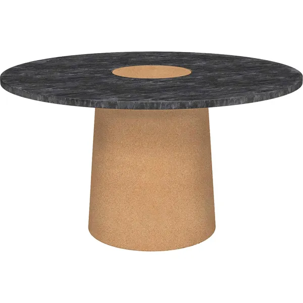 Sintra Spisebord Ø135 cm Sort Marmor / Cork