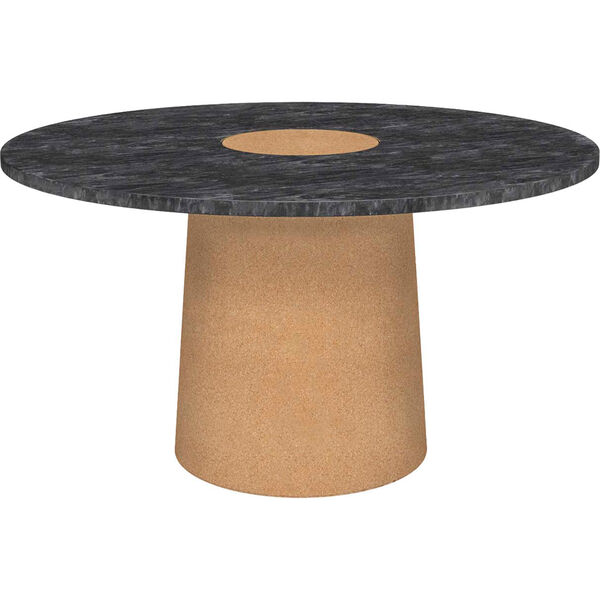 Sintra Spisebord Ø135 cm Sort Marmor / Cork
