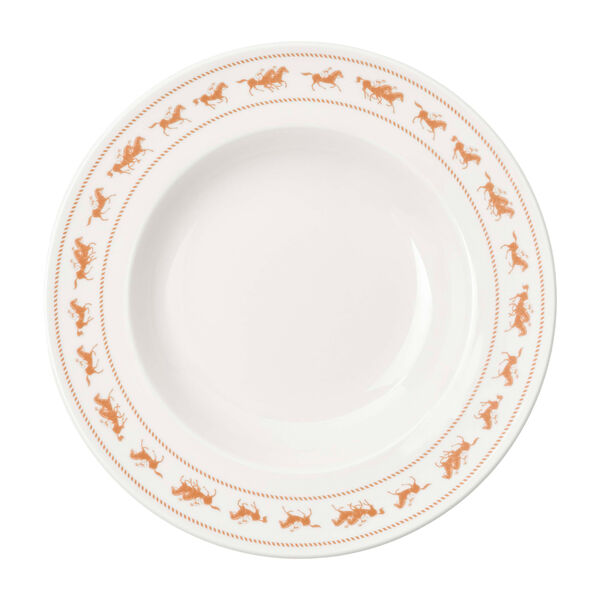 Saloon Dyb Tallerken 23 cm 2-pak Hvid