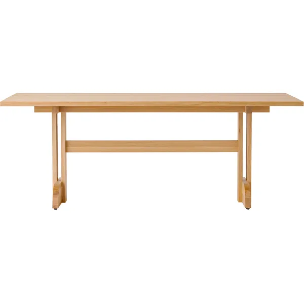 Puffin Matbord 200x95 cm Massiv Naturlig Ek