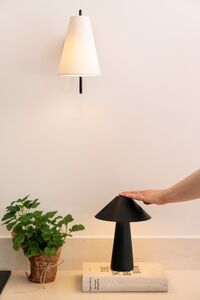 Cannes Bordlampe Bærbar Sort