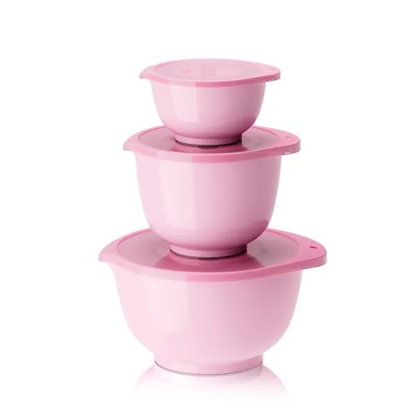 Rosa bandet skål 3-pack