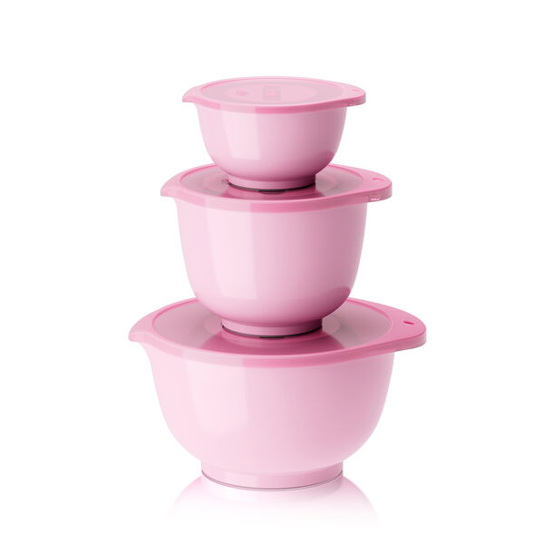Rosa bandet skål 3-pack