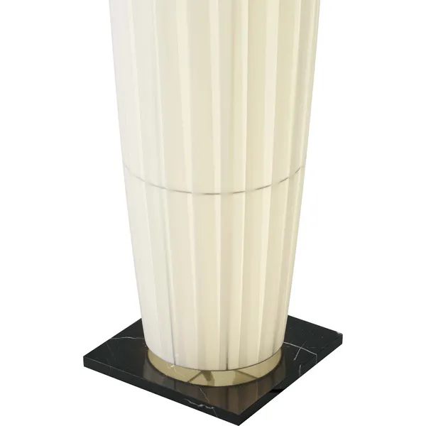 Colonne Golvlampa Vit / Svart Marmor