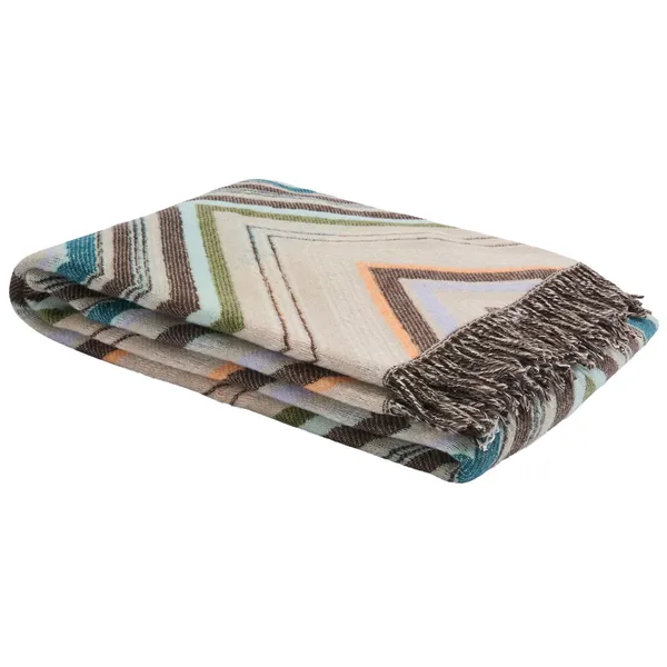 Chevron Pläd 130x190 cm Brun