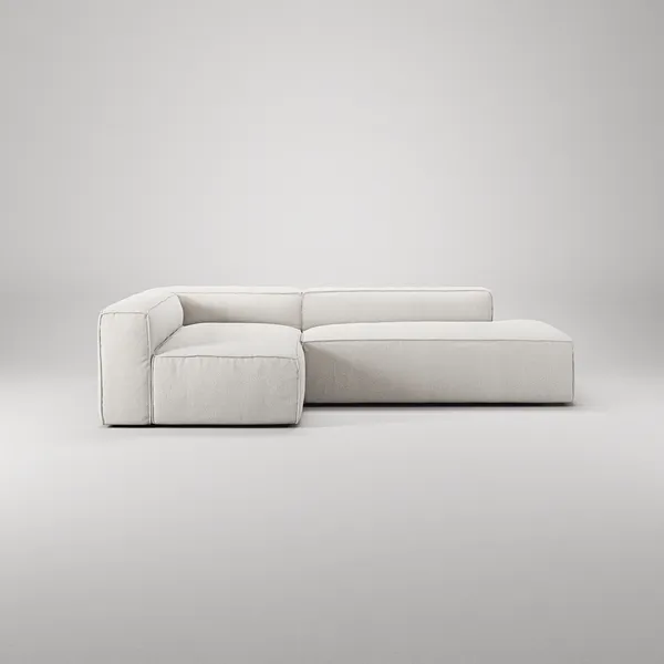 Grand Loungesofa 3-Pers åben ende Højre Steam White