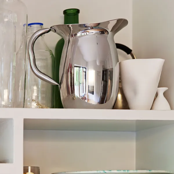 Indian Steel Pitcher Karahvi Ruostumaton Teräs Iso