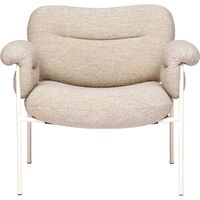 Bollo Lænestol Pearl White Ben / Stof Barnum Sand