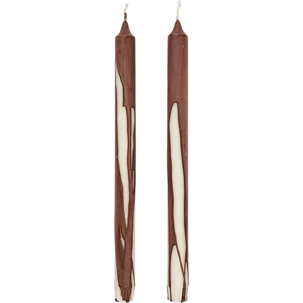Dryp Ljus 30 cm 2-pack Dark Chocolate