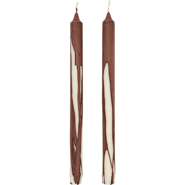 Dryp Stearinlys 30 cm 2-pk Dark Chocolate