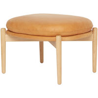 Embody Stol Skinn Vintage Cognac / Mattlakkert Eik
