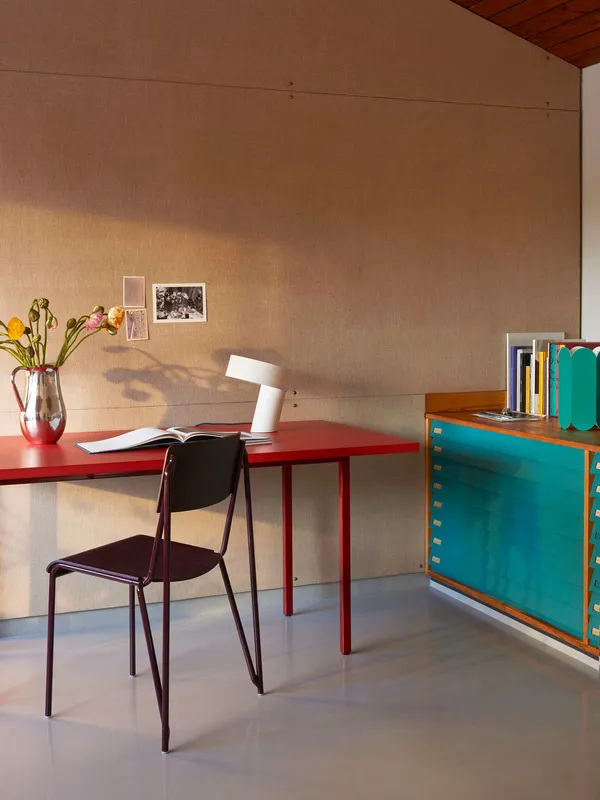 Two-Colour Bord 160x82 cm Vinrød / Rød