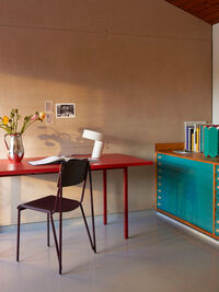 Two-Colour Bord 160x82 cm Vinrød / Rød