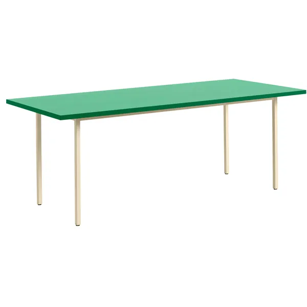 Two-Colour Pöytä 200x90 cm Ivory / Green Mint
