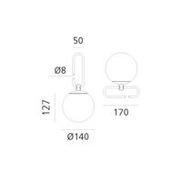 NH 1217 Bordlampe Messing