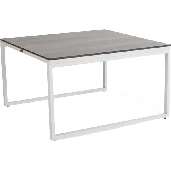 Talance Coffee table 80x80cm H45 White / Dark Grey