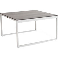 Talance Coffee table 80x80cm H45 White / Dark Grey