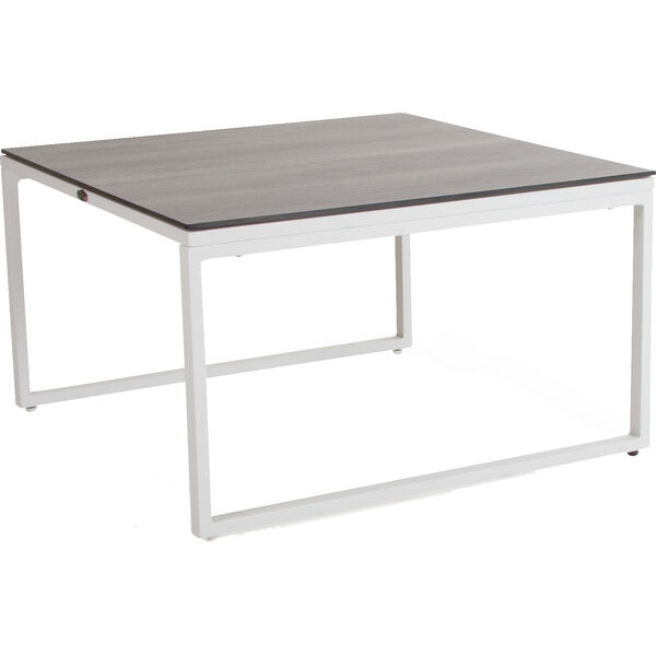 Talance Coffee table 80x80cm H45 White / Dark Grey