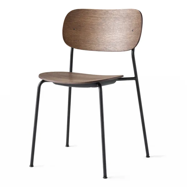 Co Dining Chair Dark Stained Oak / Black Steel