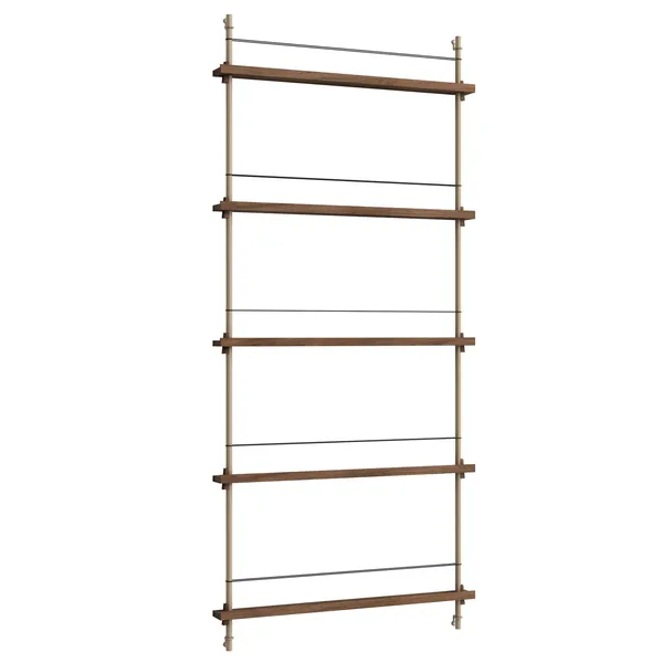Magazine Hylde 85x188 cm Røget Eg/Varm Grå