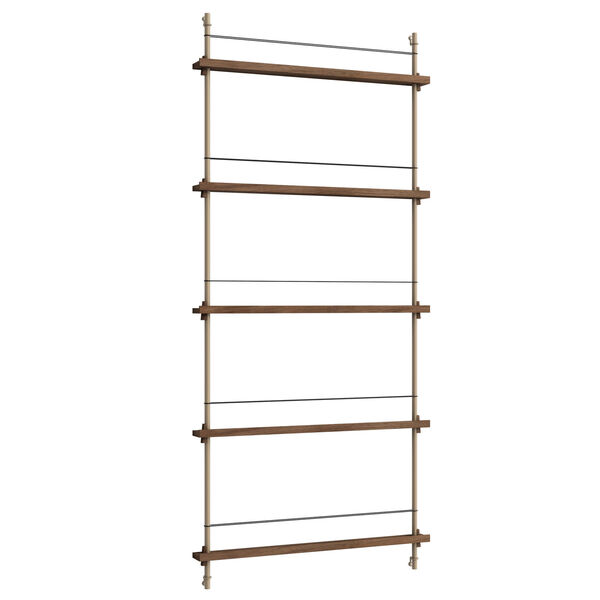 Magazine Hylly 85x188 cm Savustettu Tammi/Warm Grey
