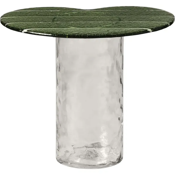 Striche Side Table Mint Green / Transparent