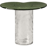 Striche Side Table Mint Green / Transparent
