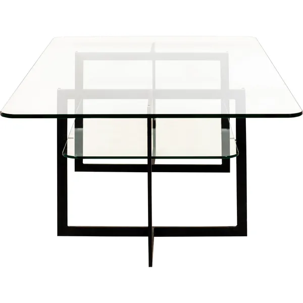 Square Sofabord 140x80x45 cm Sort