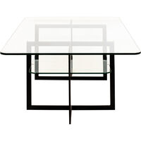 Square Sofabord 140x80x45 cm Sort