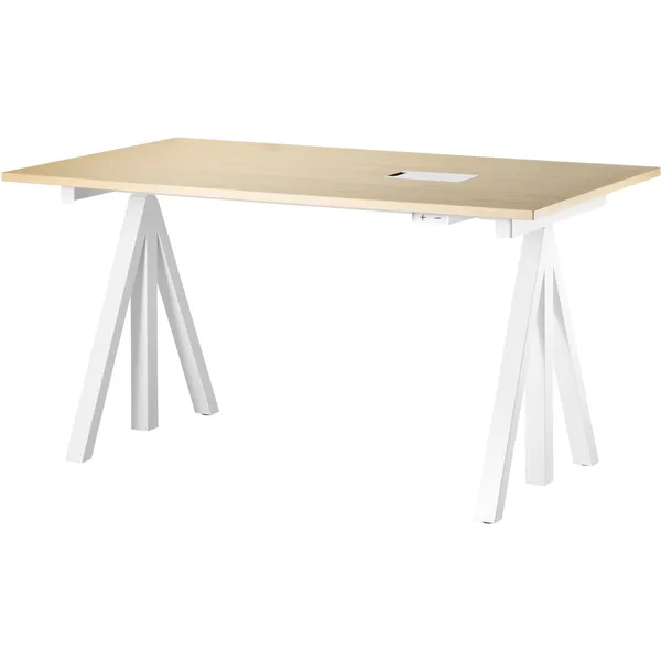 String Works Skrivebordsplate 140 cm Hvit Laminat