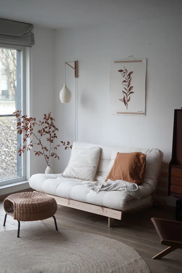 Roots 140 Sovesofa Med Madras Raw / Naturlig