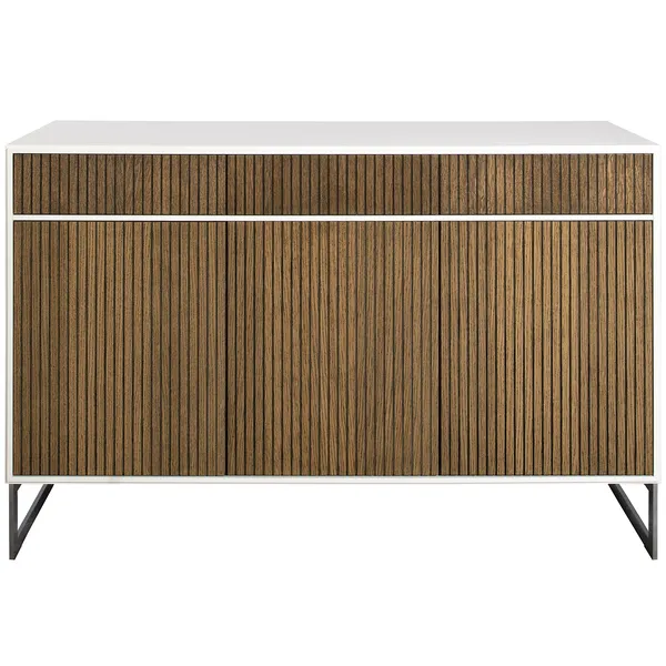 Line Burned Walnut Senkki 3 ovea Valkoinen