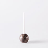 Sphere Kynttilänjalka Marmori Ø10 cm Harmaa