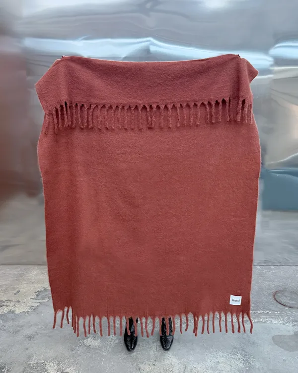 Fridh Plaid Mohair 130x170 cm Rust