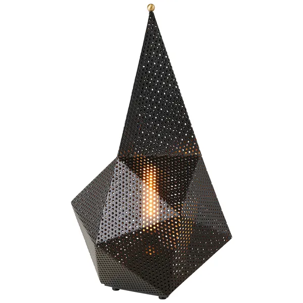 Bagdad Transportabel Lampe Sort