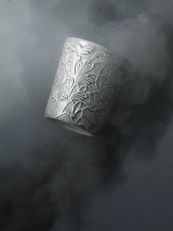 Lace Mugg 30 cl Grå