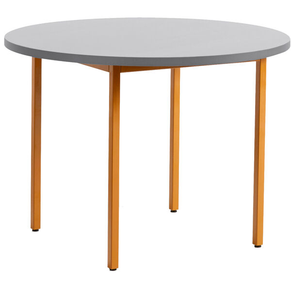 Two-Colour Pöytä Ø105 cm Vaaleanharmaa / Ochre