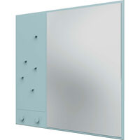 Memo Wall Mirror With Notice Board Flint