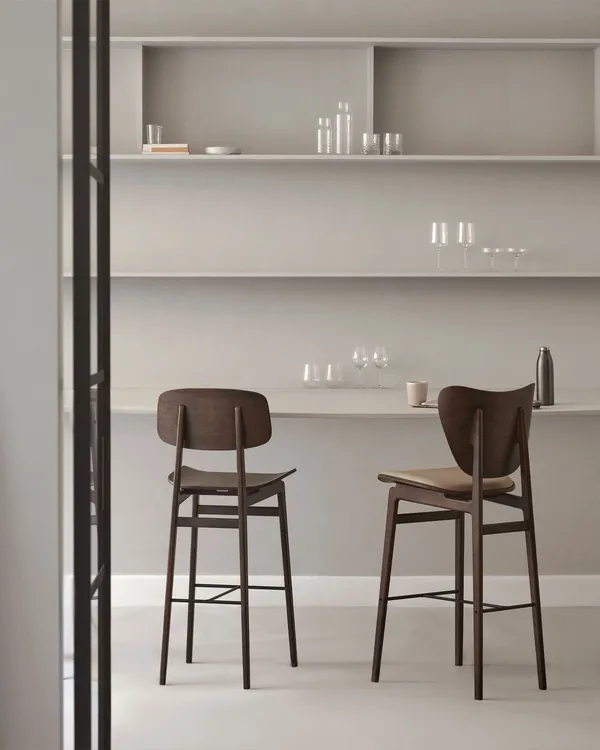 NY11 Bar Stool Dark Oak