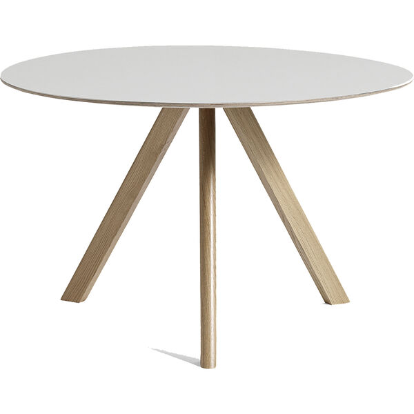 CPH 20 2.0 Bord Ø120 cm Vandbaseret lakeret Egetræ / Offwhite