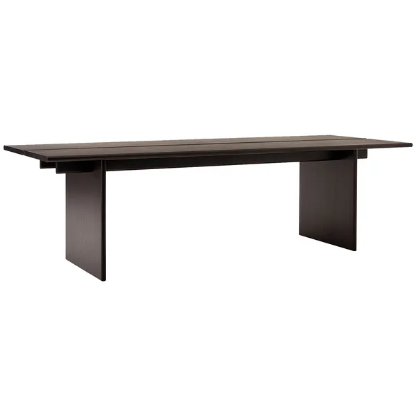 Ita OS2 Desk With Cable Management 95x260 cm Dark Stained Oak