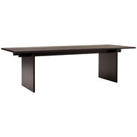 Ita OS2 Desk With Cable Management 95x260 cm Dark Stained Oak