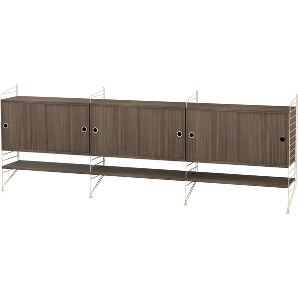 Bundle I Sidebord Beige / Valnød