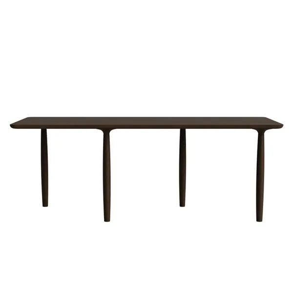 Oku Dining Table 95x200 cm Dark Smoke