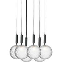 Miira 6 Lysekrone 470 mm Rock Grey / Klar